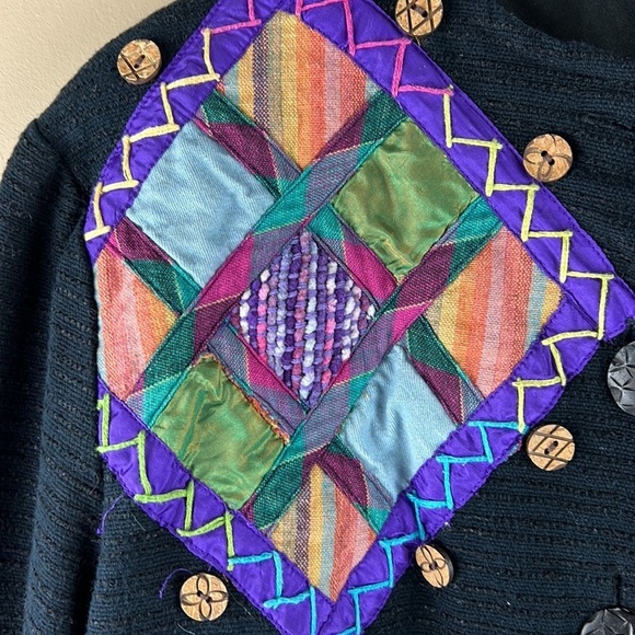 Parsley & Sage Unique Quilted Patterned Lightweight Blazer Coat - Picture 6 of 12